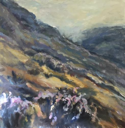"Big Sur Hillside II" Oil on Canvas