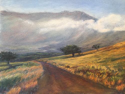 "Dirt Road on Maui" Pastel on Paper 