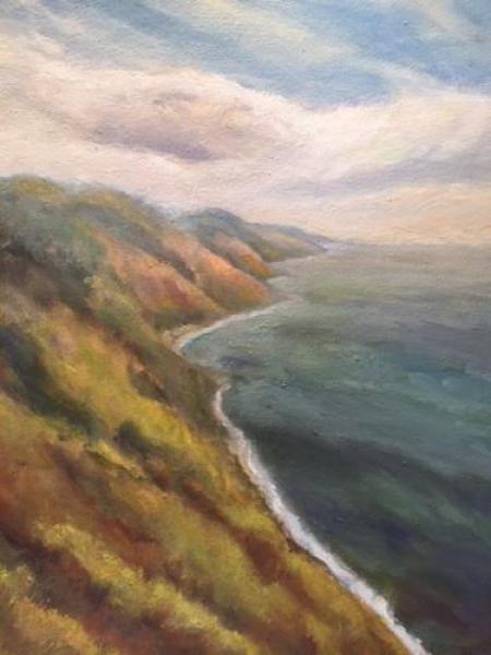 "Big Sur Panoramic II" Oil on Canvas