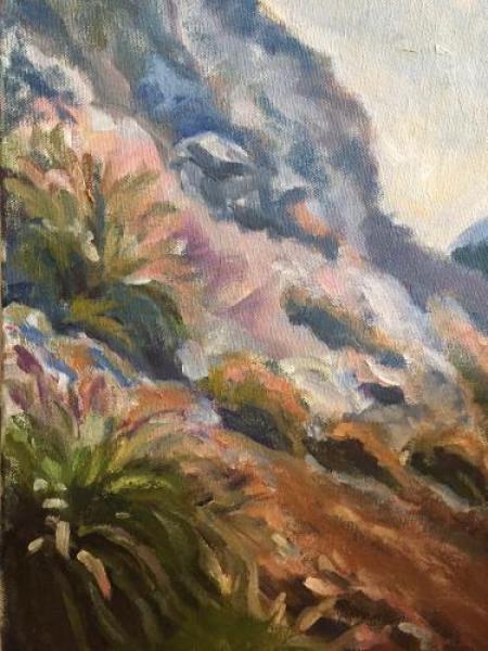 "Big Sur Hillside III" Oil on Canvas