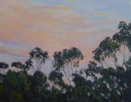 "Eucalyptus Study II" Acrylic on Canvas. 