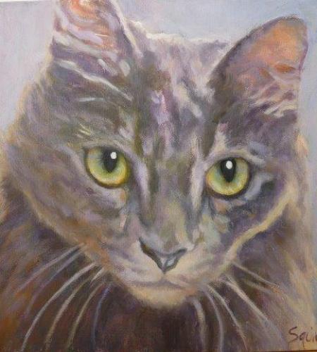 "Kitty" Acrylic on Canvas