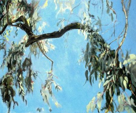 "Eucalyptus" Acrylic on Canva