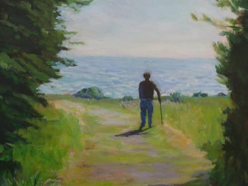 "Path to the Ocean" Acrylic on Canvas 